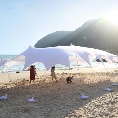 China Diagonal Tying Type China Manufacturer Portable Outdoor 190t Fabric Tent For Beach Party Camping Waterproof Tent for sale