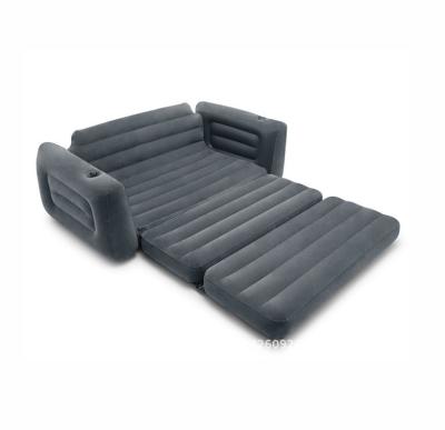 China Easy Transport Double Folding Luxury Sofa Bed Inflatable Air Bed Beach Sofa for sale