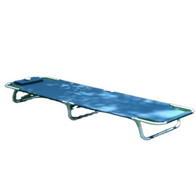 China Modern Aluminum Foldable Sleep Stretchers Outdoor Simple Portable Cribs Folding Metal Single Beds Camping for sale