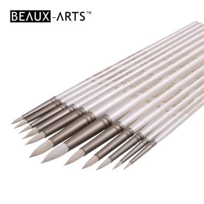 China Wholesale Professional Artist Paint Brush Watercolor Goat Hair Brushes for sale