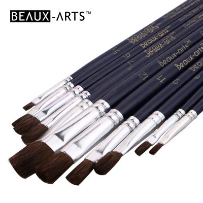 China Acrylic Paint Brush Set Pony Hair Watercolor Artist Gouache Watercolor Paint Brushes for sale