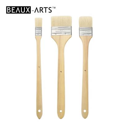 China Oil For Acrylic Painting Flat Paint Brush Pig Bristle Brushes Acrylic Paint Art Material for sale