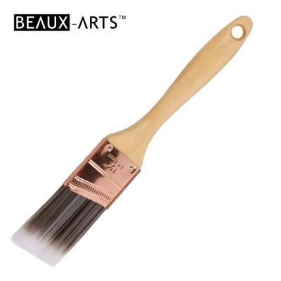 China Oil Painting Polyester Blend Angle Paint Brush Set Nylon Wall Brush for sale