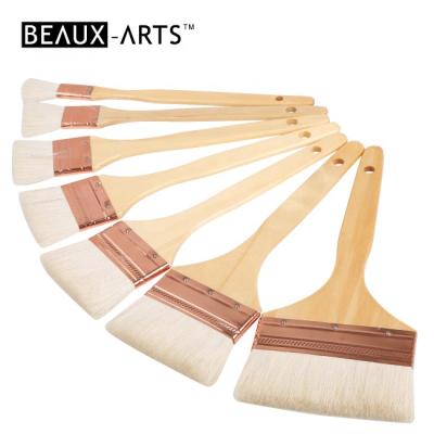 China Watercolor Painting Goat Shading Flat Painting Brush Set /Thinner Series -- White Goat Hair for Watercolor Brush for sale