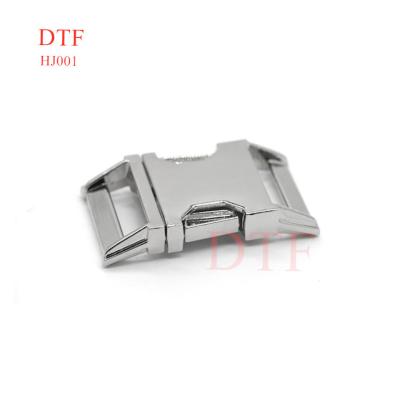 China Hardness ; Custom Zinc Alloy Metal Side Quick Release Clasp Elasticity Adjustment Buckles For Pet for sale