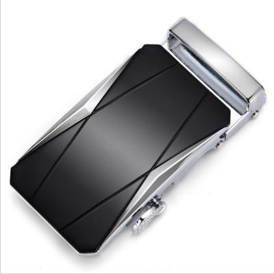 China Hardness ; Leather Belt Buckle 3.5cm Automatic Elasticity Zinc Alloy Ratchet For Man for sale