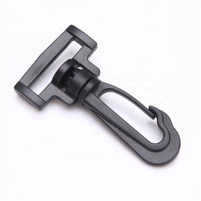 China Hardness ; Wholesale Swivel Black Plastic Eye Snap Elasticity Buckle Hook For Bag for sale