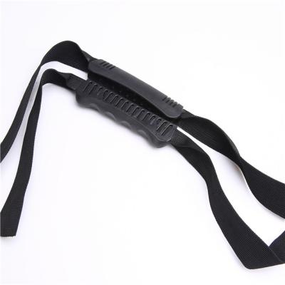 China Hardness ; High Quality Elasticity Size Best Customized Black Tubular Webbing Handle Plastic Handle For Backpack for sale