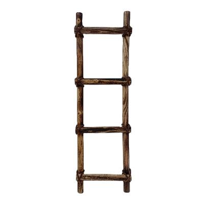 China Eco-Friendly Recycled Poplar Wood Home Decor Handmade Ladder for sale