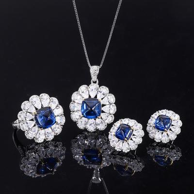 Китай Lanciashow Women Jewelry Set for Special Occasions with Simulated Sapphire продается