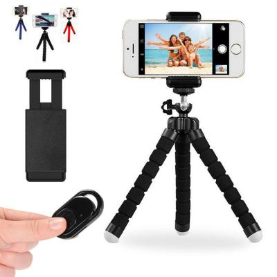 China Flexible Mini Tripod Stand Holder with Wireless Remote Shutter For Camera GoPro/Mobile Cell Phone for sale