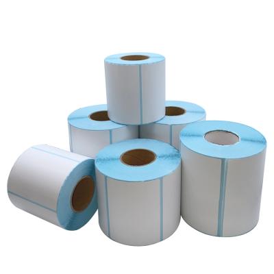 China Waterproof Adhesive Direct Sticker Shipping Label Thermal Paper Roll Maker For Thermal Label Printer for sale