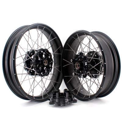 China » Wheel Set Tubeless Replacement » 3.0*19 VMX Aluminum 6082-T6 / 4.25*17 For BMW F700GS 2012-2018 Hub Black Rim Black Supermoto for sale