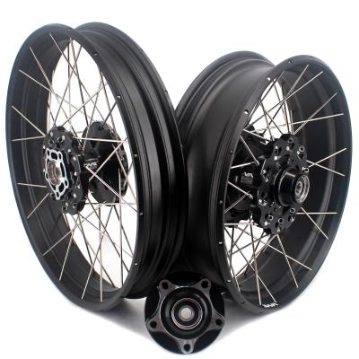 China » Motorcycle Tubeless Spoked Wheels » 2.5*19 VMX Aluminum 6082-T6 / 4.25*17 Racing Rims Fit HONDA CB500X 2019-2021 Black Hub Black Rim for sale