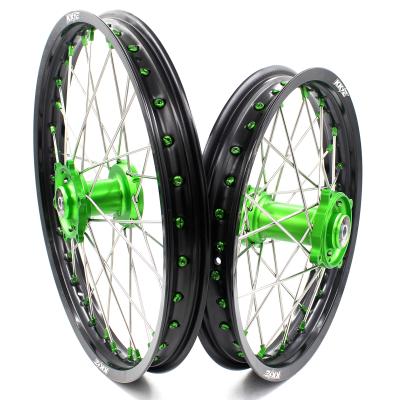 China 6082-T6 KKE Aluminum 19/16 Compatible With KAWASAKI KX80 2001-2020 Dirt Bike 1993-2000 KKE Racing Small Kid's Wheels Aluminum Hubs for sale