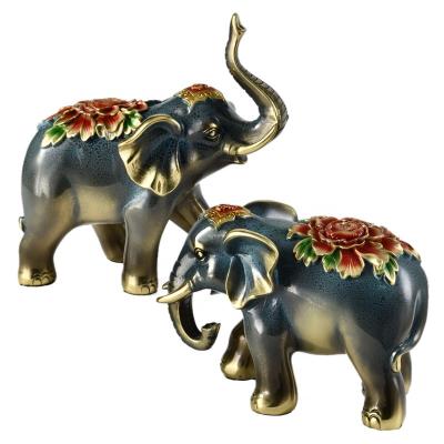 China High Quality Fine Copper Exquisite Crafts Ornament Elephant Decoration Europe Table Gift Affordable Luxury Present for sale