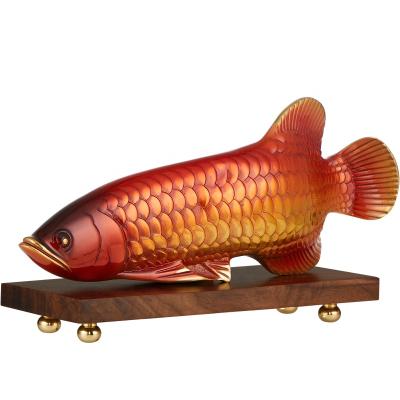 China Desktop Fine Copper High Quality Exquisite Crafts Ornament Goldfish Decoration Europe Table Gift Affordable Luxury Present for sale