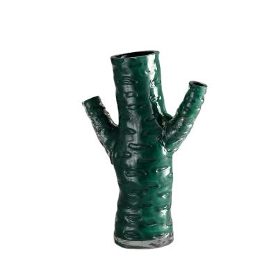 China Art Decorative Design Copper Handicrafts Modern Luxury Glass Vase Home Folk Decorative Vase for sale