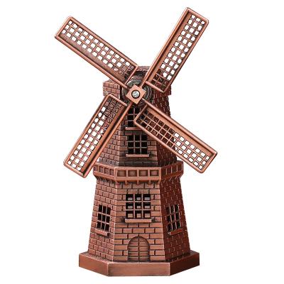 China Nordic Vintage Windmill Hot Sale Europe Metal Decoration Craft For Home Decor Dutch Windmill Souvenir for sale