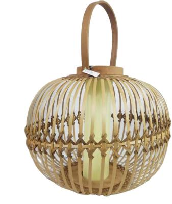 China Home Decoration Bamboo Hotel Restaurant Shooting Stage Weaving Decorative Lighting Lanterns Retro for sale