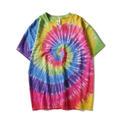 China New Anti-wrinkle Fashion Summer T-shirt Personality Print O-Neck Tie-Dye Short Sleeve Men's T-Shirts for sale