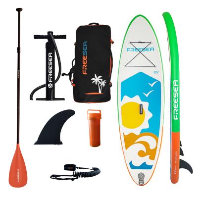 China FREESEA Waterproof Non-Skid Inflatable Stand Paddling Board With Free SUP Premium Accessories And Backpack Non-Skid Deck Leash Paddle for sale