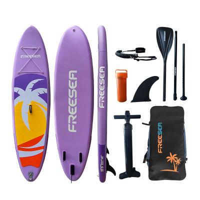 China FREESEA Unisex Lady Inflatable Stand Up Paddle Board Yoga SUP Board Adventurer Water SUP for sale