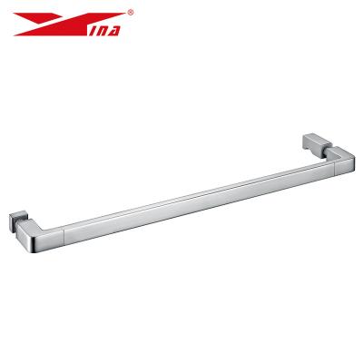 China Frameless Modern Tempered Glass Shower Door Pull Handle 304 Stainless Steel Screen Door Handle With Polish Finish for sale