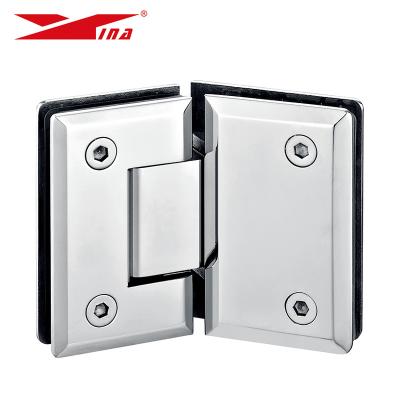 China When rotating the door 25Â ° 8mm-12mm 304 Stainless Steel Shelf Hinges For Shower Shower Door Hinges Stainless Steel 135 Degree Pivot for sale