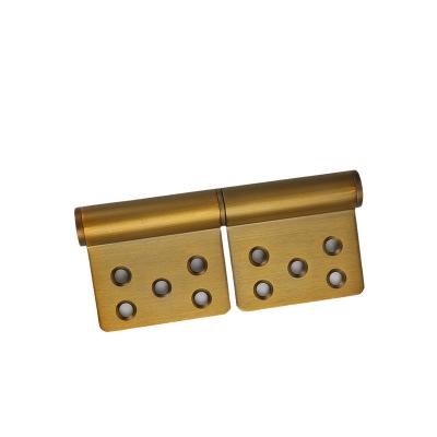 China Easy Installation Low Price Door Hinge 201 Stainless Yellow Bronze Flag Hinge 5*4*3 Swing Hinge For Wooden Door for sale