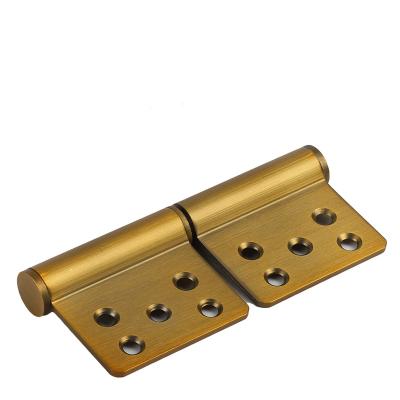 China 201 Stainless Steel Door Flag Door Flag Yellow Bronze Wooden Hinge Good Quality Easy Installation Swing Hinge For Apartment for sale