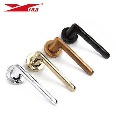 China Modern Security Inside Interior Zinc Alloy Door Lock With Key Design Single Handle Door Slot Axle Wooden Door Lock Price for sale