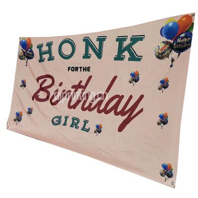 China Horn hanging! It's My Birthday Banner, Happy Birthday Decoration Banner for Kids Large Banner Hanging Flags for sale