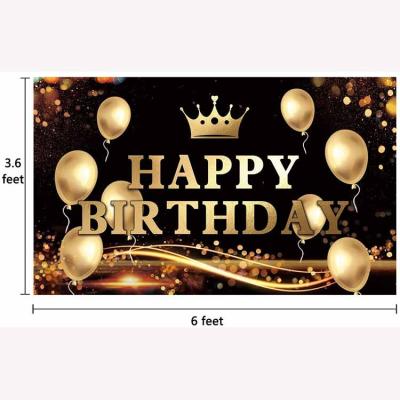 China Easy To Use Hanging Happy Birthday Poster Birthday Banner With 20 Feet Of Tape Hang It On Any Place Your Want for sale