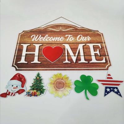 China China Factory Custom Printing Hanging Merry Christmas Signs for sale