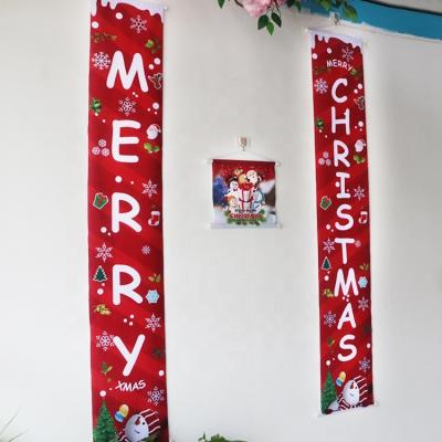 China Wholesale Printed Merry Christmas Door Hanging Banner for sale