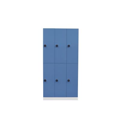 China Knock Down 6 Doors Electronic Password Locking Locker And Staff Locker en venta