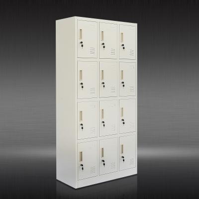 China Knock Down 12 Door Wardrobes Mobile Phone Package Locker Staff Lockers en venta