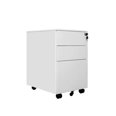 China Modern Widely Used In Office 3 Drawer Pedestal Movable Storage Cabinet for sale