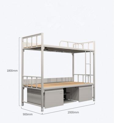 China Take Down Metal Bunk Bed College School Student Kids Apartment KD Structure Steel Bed Good Quality for sale