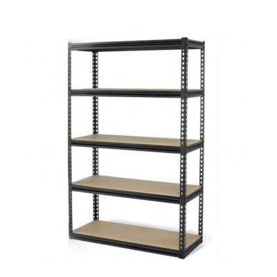 China Corrosion Protection Boltless Design Metal Racking Shelves Rack 5 Tier Workshop Garage Warehouse Rack for sale