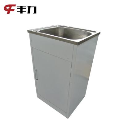 China 201 Modern Simple Stainless Steel Sink Cabinet Metal Sideboards for sale