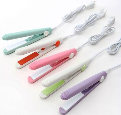 China Safety Fashion Ceramic Hair Straightener Electric Mini Hair Curler Styling Tools Iron for sale