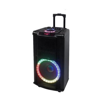 China Mini HiFi Active Double AUX speaker. 12 Inch Subwoofer Blue Tooth Portable SD USB FM Radio DJ Party Speaker for sale