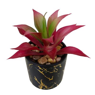 China New Products Handmade High Quality Artificial Succulent Decoration Potted Decoration Artificial Succulent Plants In Pots For Home Office Decor for sale