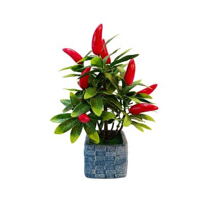 China 2022 New Products Popular Artificial Amazon Success Red Pepper Fruit Tree Home Ministry Garden Decoration Plants for sale