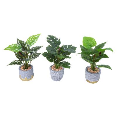 China High-grade simulation bonsai decoration gifts furniture indoor and outdoor gifts of large plants factory direct bonsai leaves plant for sale