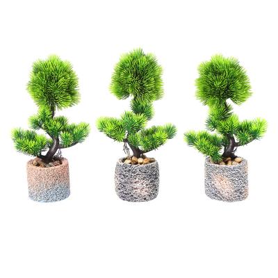 China Direct Touch Natural Plant Sandstone Bonsai Plant Simulation Plant Conference Room Decoration Plant Pots Artificial Small Pots Suppliers for sale