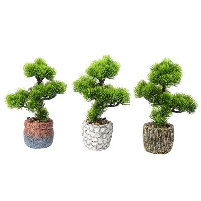 China Plant home bonsai simulation flowerpot magnesium oxide gift decoration hotel European and American style plant desktop pot for sale