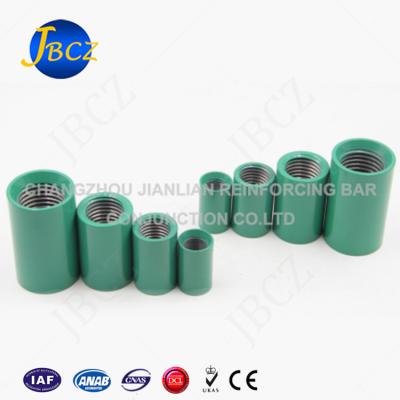 China Dia.from 16~40MM Metal Building Rebar Threaded Coupler Steel Mechanical Epoxy Coating Price for sale